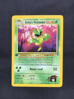Pokemon Cards: Gym Heroes 1st Edition Rare: Erika's Victreebel 26/132 - Image 1