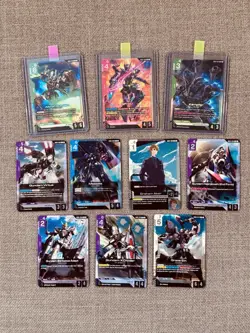Bandai Gundam Card Game Steel Requiem Mixed Card Lot ENG LR R C U, NM - Image 1