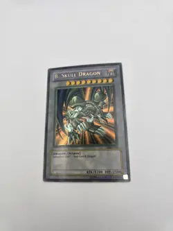FADED YuGiOh TCG card B. Black Skull Dragon MRD-018 Metal Raiders Konami 2002 - Image 3