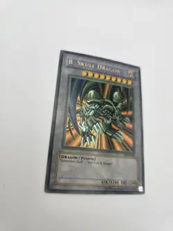 FADED YuGiOh TCG card B. Black Skull Dragon MRD-018 Metal Raiders Konami 2002 - Image 4
