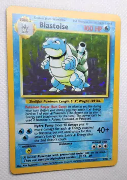 Pokemon TCG Blastoise Holo Card Base Set 2/102 Unlimited NEAR MINT - Image 4