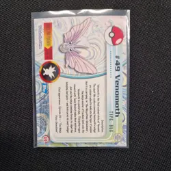 Pokemon Topps TV Animation Card #48,49 Venonat, Venomoth - LP-NM - Image 3