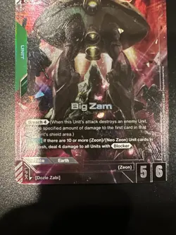 BIG ZAM R+ GUNDAM CARD GAME NEWTYPE RISING ALT ART - Image 4