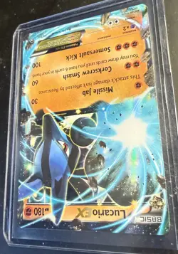 Pokemon TCG Lucario EX Holo Card XY-Furious Fists Series 54/111 - Image 2