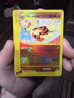 Pokemon TCG Arcanine Reverse Holo Card Aquapolis 2/147 LP - Image 1
