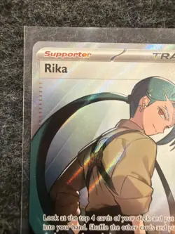 Pokemon TCG Rika Trainer Card Ultra Rare en Paradox Rift Holo 241/182 - Image 4