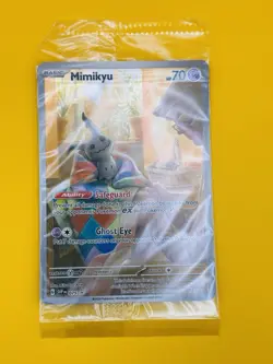 Pokemon Mimikyu 075 Scarlet & Violet Promo Card Full Art Holo, Sealed - Image 1