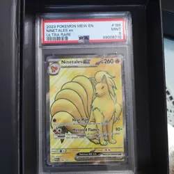 Pokemon Ninetales EX TCG Full Art Rare Card 186/165 Scarlet & Violet 151 Psa 9 - Image 1
