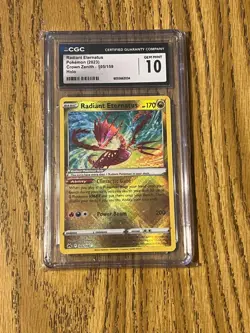 CGC 10 Radiant Eternatus 105/159 Crown Zenith Shiny/Radiant Rare Pokemon Card - Image 1