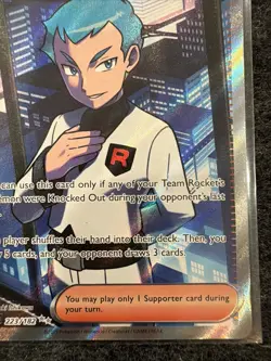 Pokemon TCG Team Rockets Archer Destined Rivals Super Rare Trainer Card 223/182 - Image 2
