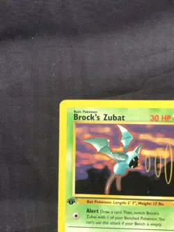 Pokemon Cards: Gym Heroes 1st Edition Rare: Brock's Zubat 24/132 - Image 2