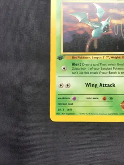 Pokemon Cards: Gym Heroes 1st Edition Rare: Brock's Zubat 24/132 - Image 5