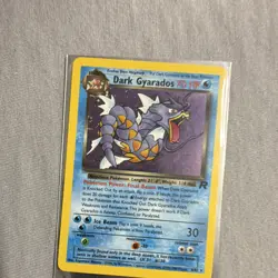 Pokemon Dark Gyarados Rare Team Rocket 70 HP Card 8/82 English 2000 - Image 1