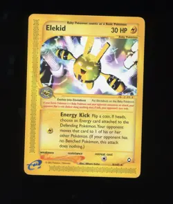 Elekid 91/147 e-Card Pokemon Card Nintendo 2002 Rare Aquapolis - Image 1