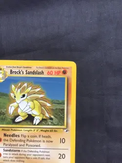 Pokemon Cards: Gym Heroes 1st Edition Rare: Brock's Sandslash 23/132 - Image 3