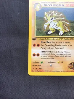 Pokemon Cards: Gym Heroes 1st Edition Rare: Brock's Sandslash 23/132 - Image 5