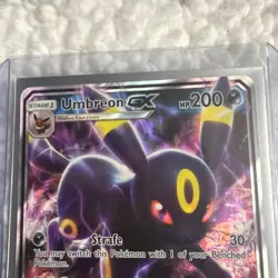 Umbreon GX 80/149 Ultra Rare SM Base Set Near Mint Pokemon Card - Image 3