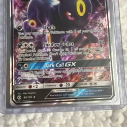 Umbreon GX 80/149 Ultra Rare SM Base Set Near Mint Pokemon Card - Image 4