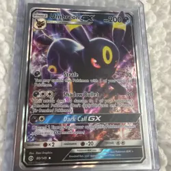 Umbreon GX 80/149 Ultra Rare SM Base Set Near Mint Pokemon Card - Image 5