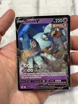 Golurk V 070/203 Evolving Skies Ultra Rare Holo Pokemon TCG Card LP/NM 2021 - Image 1
