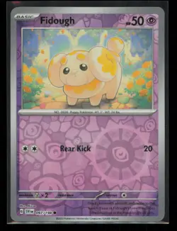 Fidough 097/198 Pokemon Scarlet & Violet Common Near Mint Reverse Holo Card - Image 1