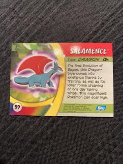 Pokemon Advanced Challenge Topps Salamence 59 Non-Holo Card - Image 2