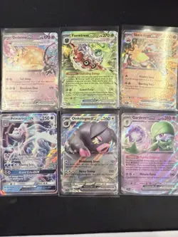 Group Of 6 Pokemon Ex And V Cards - Image 1