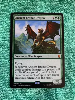 Ancient Bronze Dragon #214 (NM) Commander Legends Battle for Baldurs Gate MTG - Image 1