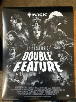 MTG Magic Innistrad: Double Feature Promotional Poster Black & White - Image 1