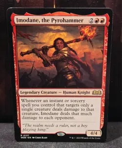magic the gathering - Imodane, the Pyrohammer - Legendary Creature - HumanKnight - Image 1