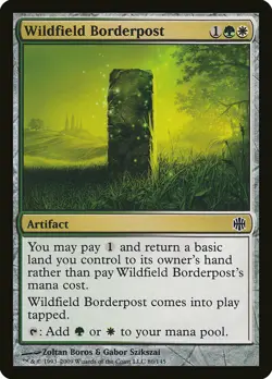 4x WILDFIELD BORDERPOST x4 - Nearmint - ARB Alara Reborn - MTG - FREE SHIPPING - Image 1