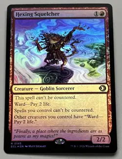 MTG Lorwyn Eclipsed Hexing Squelcher Creature RARE FOIL #0145 - Image 1
