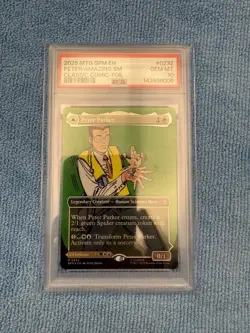 PSA 10 Peter Parker (0232) (Borderless) Comic Marvel's Spider-Man Mythic Foil - Image 1