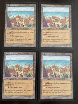 4 x Rishadan Port MTG x4 Mercadian Masques Magic The Gathering - Image 1
