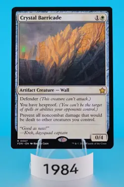 MTG Crystal Barricade Foundations Regular #7 - Image 1