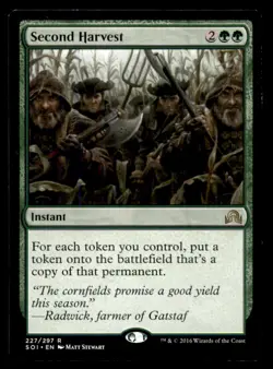 MTG Second Harvest LP Light Play Shadows over Innistrad [815] - Image 1