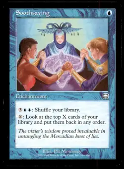 MTG Soothsaying LP Light Play Mercadian Masques [2471] - Image 1