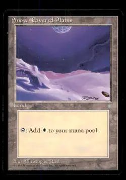 MTG Snow-Covered Plains LP Light Play Ice Age [3267] - Image 1