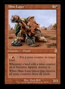 Mine Layer LP Light Play Odyssey MTG [6350] - Image 1