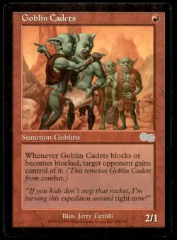 Goblin Cadets LP Light Play Urza's Saga MTG [9006] - Image 1