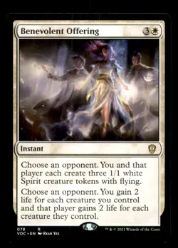 Benevolent Offering LP Light Play Crimson Vow Commander MTG [11451] - Image 1