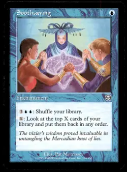 MTG Soothsaying LP Light Play Mercadian Masques [2528] - Image 1