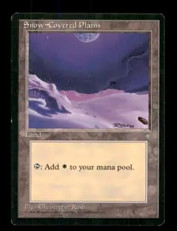 MTG Snow-Covered Plains LP Light Play Ice Age [3277] - Image 1