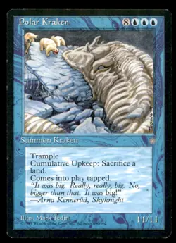 Polar Kraken LP Light Play Ice Age MTG [6797] - Image 1