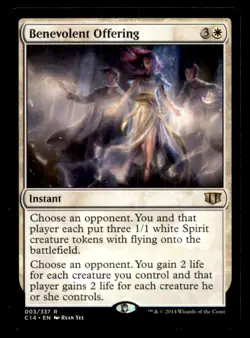 Benevolent Offering LP Light Play Commander 2014 MTG [11453] - Image 1
