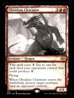 Obsidian Charmaw LP Light Play Modern Horizons 2 MTG [11895] - Image 1
