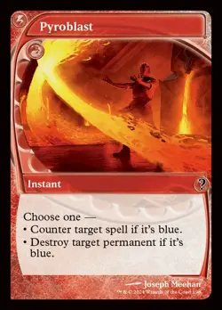 MTG Magic 1 x Pyroblast x 1 - Mystery Booster 2 Future Sight Border [ 2/2] - Image 1