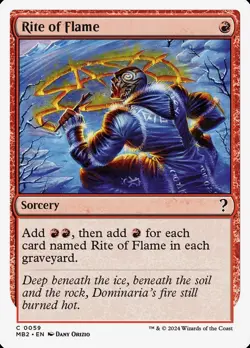 MTG Magic 1 x Rite of Flame x 1 - Mystery Booster 2 (White Border) - [1/2] - Image 1