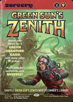MTG Magic 1 x Green Sun's Zenith x 1 - EOE - SPECIAL GUEST - FOIL - Image 1