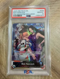 Boa Hancock (2025 PSA Magazine Promo) OP07-038 One Piece Promotion Foil PSA 10 - Image 1